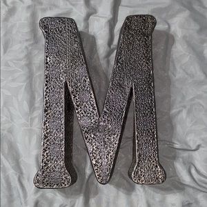 Monogram M wall art